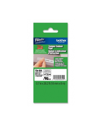 TAŚMA BROTHER TZSE4- 18MM X 8M SECURITY PLOMBOWA nr 2