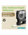 TAŚMA DYMO D1-12MM X 5 5M POLIESTROWA TRWAŁA CZARNY/BIAŁY - nr 33
