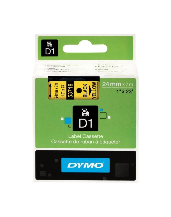 TAŚMA DYMO D1- 24MM X 7M CZARNY/ ŻÓŁTY główny