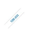 TAŚMA BROTHER TZ233- 12MM X 8M NIEBIESKI/BIAŁY - nr 26