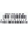 Etui Orico PHD-25-BK-BP na dysk zewnętrzny, materiałowe, czarne - nr 1