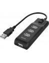 Hub USB 2.0 Hama USB-A - 4x USB-A z włącznikiem czarny - nr 10