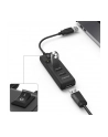 Hub USB 2.0 Hama USB-A - 4x USB-A z włącznikiem czarny - nr 6