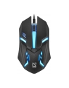 Mysz przewodowa Defender HIT MB-550 1600dpi 3P czarna 7 kolorów - nr 1