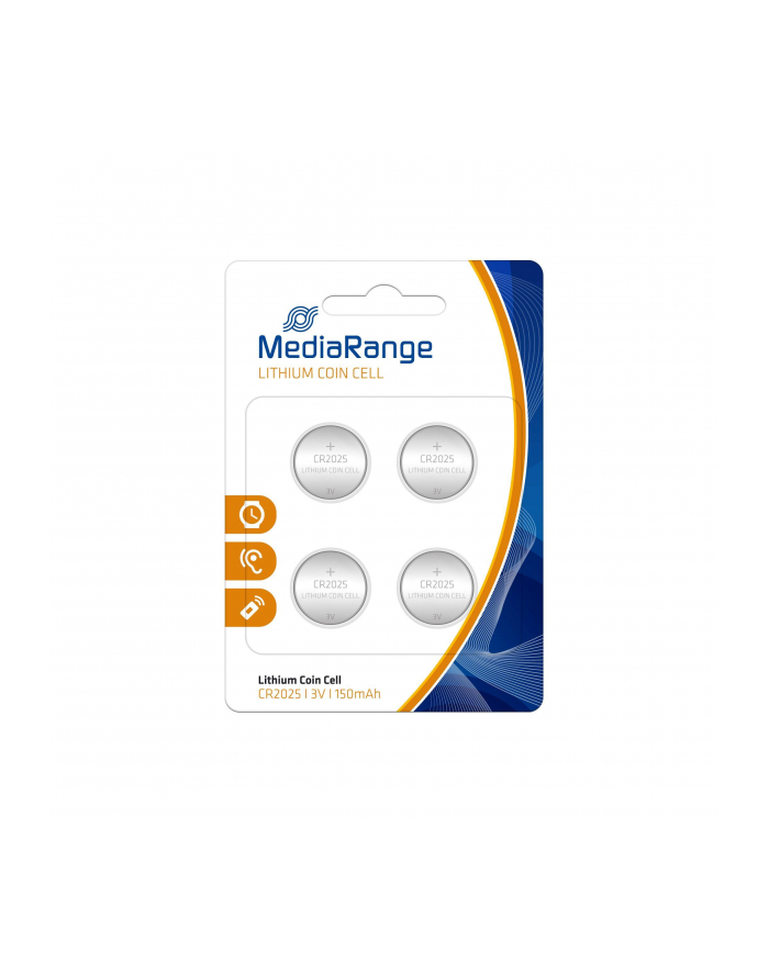 Baterie litowe MediaRange MRBAT131 Coin Cells, CR2025|3V, Pack 4 główny