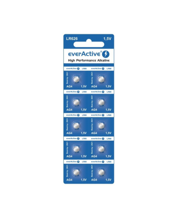 Baterie alkaliczne mini everActive G4 LR626 LR66 10 sztuk