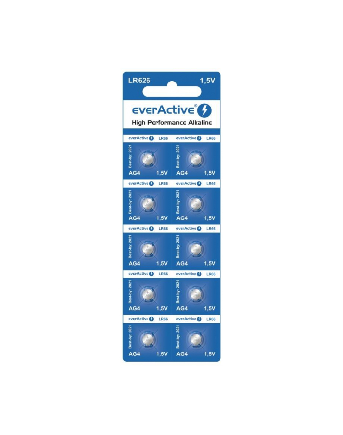 Baterie alkaliczne mini everActive G4 LR626 LR66 10 sztuk główny