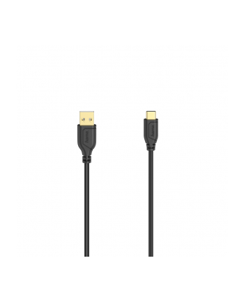 Kabel Hama USB-C - USB 2.0 A Flexi-Slim 0,75m czarny nr 2