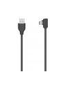 Kabel Hama USB 2.0 kątowy USB Typ-C - USB-A, 0,75m czarny - nr 1