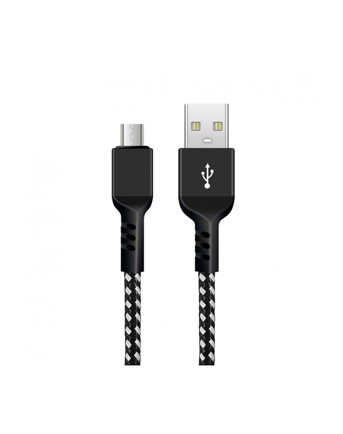 Kabel microUSB Maclean MCE473 Fast Charge 2,4A czarny główny