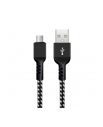 Kabel USB 2.0 Maclean MCE483 USB A - micro USB B Fast Charge 5V/2,4A Czarno-biały 2m