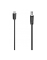 Kabel Hama USB 2.0 USB-C - USB-B 1,5m czarny - nr 1