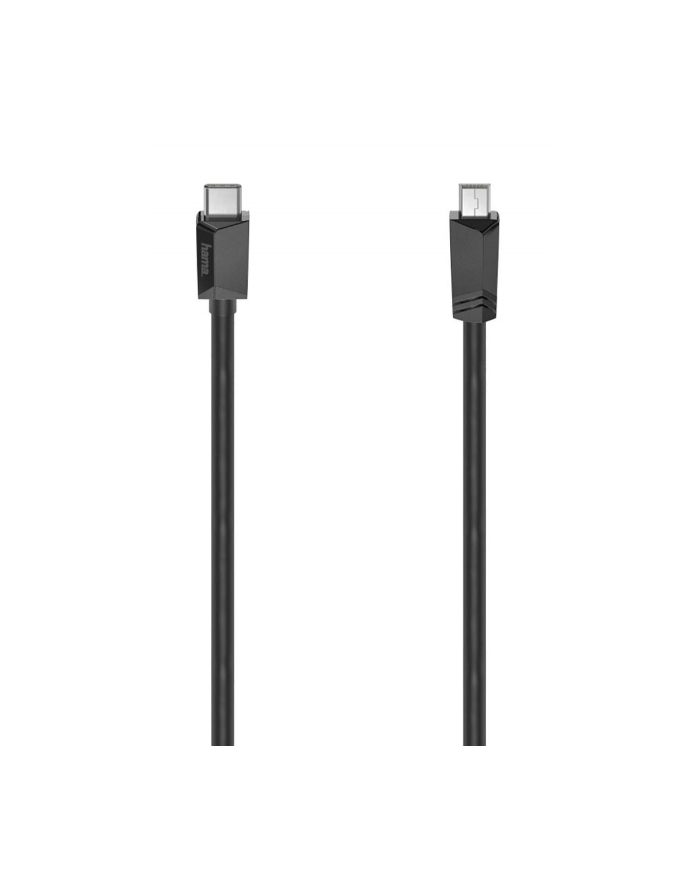 Kabel Hama USB 2.0 USB-C - Mini USB 0,75m czarny główny