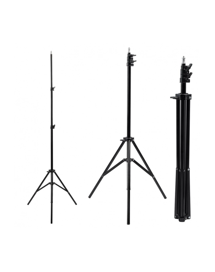 Statyw do lampy pierścieniowej LED 12'' Maclean MC-163 max. wysokość 190cm, max. obciążenie 3kg główny