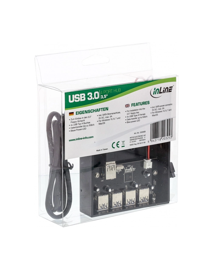 InLine Panel przedni USB 3.0 do zatoki 3.5 główny