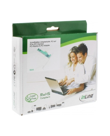 InLine Przejściówka adapter ze slotu PCI na gniazdo PCIe (76616I)