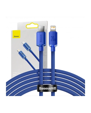 Baseus Kabel USB Typ-C - Lightning Crystal 2 m Niebieski