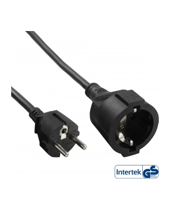 InLine Schuko-Verlngerung Stecker / Buchse, schwarz, 10m, mit Kinder (16410) nr 1