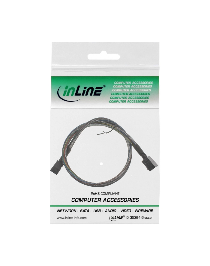 InLine Kabel Mini SAS HD SFF-8643 - SFF-8643 + Sideband 0.5m (27625A) główny