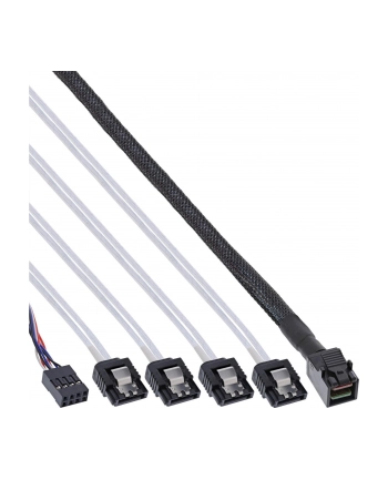 InLine Kabel Mini SAS HD SFF-8643 - 4x SATA + Sideband 1m (27630B)