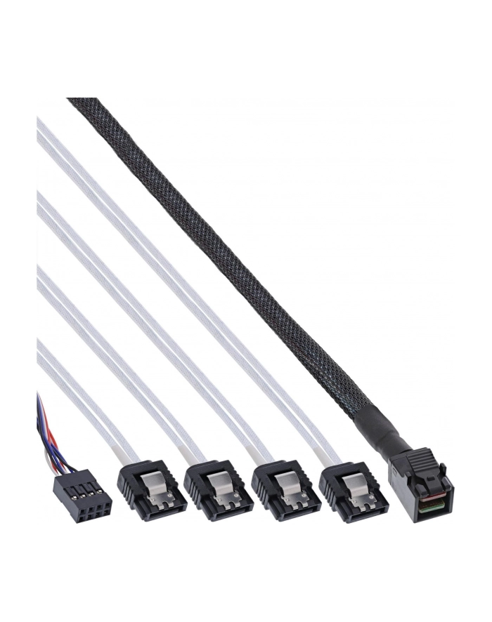 InLine Kabel Mini SAS HD SFF-8643 - 4x SATA + Sideband 1m (27630B) główny