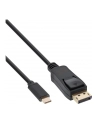 InLine Adapter USB InLine InLine Adapter USB - DP - USB Typ C męski na DisplayPort męski (DP Alt Mode) 4K2K - czarny - 3m (64123) - nr 4
