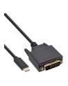 InLine Kabel Adapter USB-C na DVI męski (DP Alt Mode) czarny - 1m (64131) - nr 3