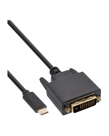 InLine Kabel Adapter USB-C na DVI męski (DP Alt Mode) czarny - 1m (64131) nr 2