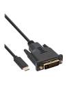 InLine Kabel Adapter USB-C na DVI męski (DP Alt Mode) czarny - 1m (64131) - nr 4