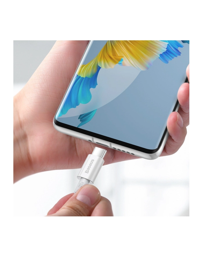 Kabel USB Typ C - USB Typ C BASEUS Superior Series 1 m Biały główny
