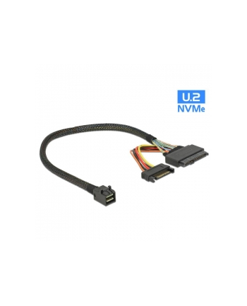 Delock Kabel SFF-8643 M U.2 SFF-8639 + SATA złącze zasilania 0,3m (84823)