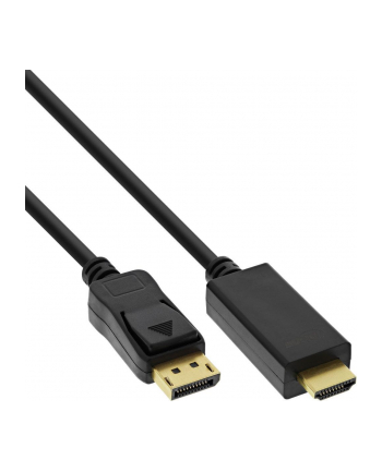 InLine Kabel InLine InLine Kabel adapter HDMI - DP (DisplayPort) z konwerterem - obługa 4K/60Hz - czarny - 0.3m (17187I)