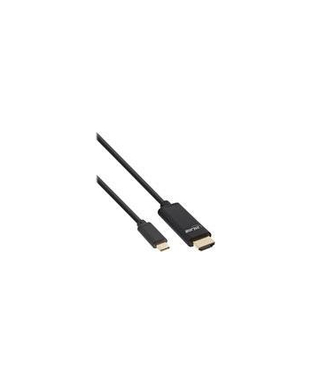 InLine Kabel InLine InLine Kabel USB Display, USB Typu-C męski na HDMI męski (Tryb DP Alt), 4K2K, czarny, 1m (64111)