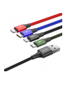 Baseus Kabel Przewód Usb 4W1 2X Lightning / Usb Typ C / Micro Usb w Nylonowym Oplocie 3.5A 1.2M Czarny (Ca1T4-A01) (6953156278486) - nr 2
