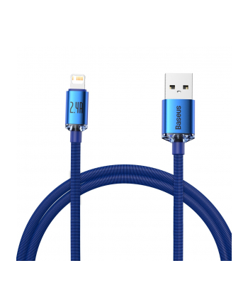 BASEUS Crystal Kabel Lightning do iPhone 2,4A 1,2m - niebieski nr 2