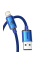 BASEUS Crystal Kabel Lightning do iPhone 2,4A 1,2m - niebieski - nr 3