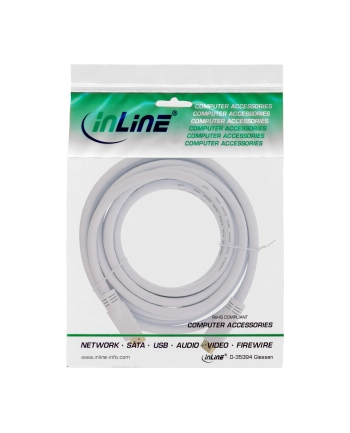 Kabel InLine InLine High Speed HDMI + Ethernet męski na męski - pozłacany - biały - 7,5m - obsługuje wideo 4K nr 1