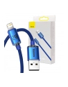 BASEUS Crystal Kabel Lightning do iPhone 2,4A 1,2m - niebieski - nr 1