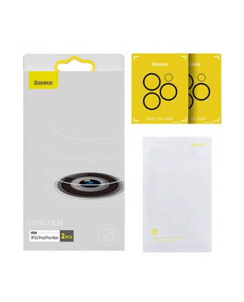 Baseus 2x szkło hartowane 0,3 mm na cały aparat obiektyw iPhone 13 Pro Max / iPhone 13 Pro (SGQK000102) (111843)