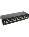 InLine Patch Panel Cat.6A do stołu / ściany 12 Port czarny RAL9005 (76809S) - nr 10