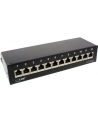 InLine Patch Panel Cat.6A do stołu / ściany 12 Port czarny RAL9005 (76809S) - nr 12