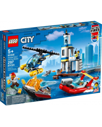 LEGO City 60308 Akcja nadmorskiej policji i strażaków