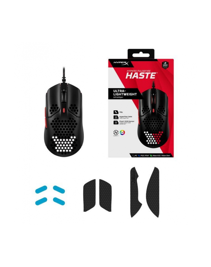 hyperx Myszka gamingowa Pulsefire Haste Black/Red główny