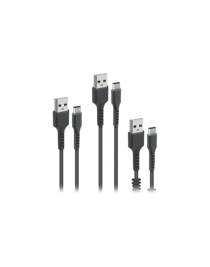 SBS ZESTAW KABLI  3X USB -A - USB-C CZARNY ® KUP TERAZ  (TEKITUSBC3IN1K) główny