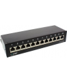 InLine Patch Panel Cat.6A do stołu / ściany 12 Port czarny RAL9005 (76809S) - nr 3