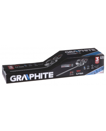 Nożyce do żywopłotu 510mm Graphite ENERGY+ 18V b/ak