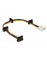 Delock KABEL ZASILAJĄCY WEWNĘTRZNY MOLEX(M)->4X SATA(F) 40CM (Z32217) - nr 12