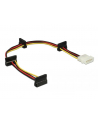 Delock KABEL ZASILAJĄCY WEWNĘTRZNY MOLEX(M)->4X SATA(F) 40CM (Z32217) - nr 9