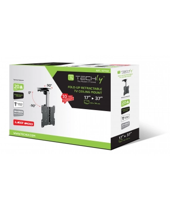 TECHLY Uchwyt Sufitowy TV LCD/LED 17-37inch 20kg Składany nr 2