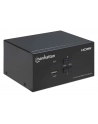 MANHATTAN Przełącznik KVM HDMI/USB 2x1 Dual-Monitor Video 4K 30Hz - nr 15